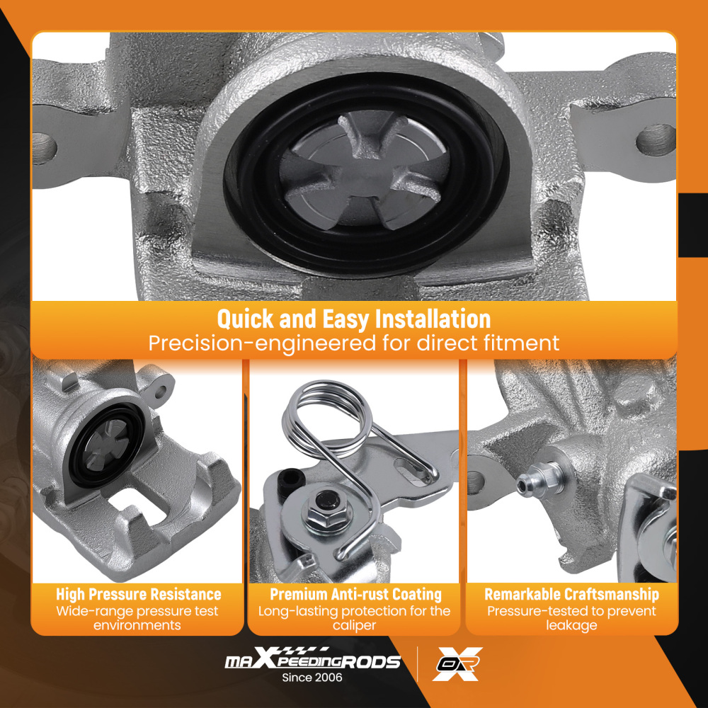 2x Pinza Freno Posteriore Post Bilaterale compatibile per Honda Civic VIII 43012-SMG-E02