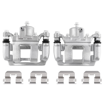 Rear Brake Calipers with Bracket Pair 2 compatible for Kia Optima 2.4L 2011-2014 19-B6456