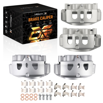 Front Rear Disc Brake Calipers Set compatible for Chevrolet Silverado 2500/3500 HD 2011-19
