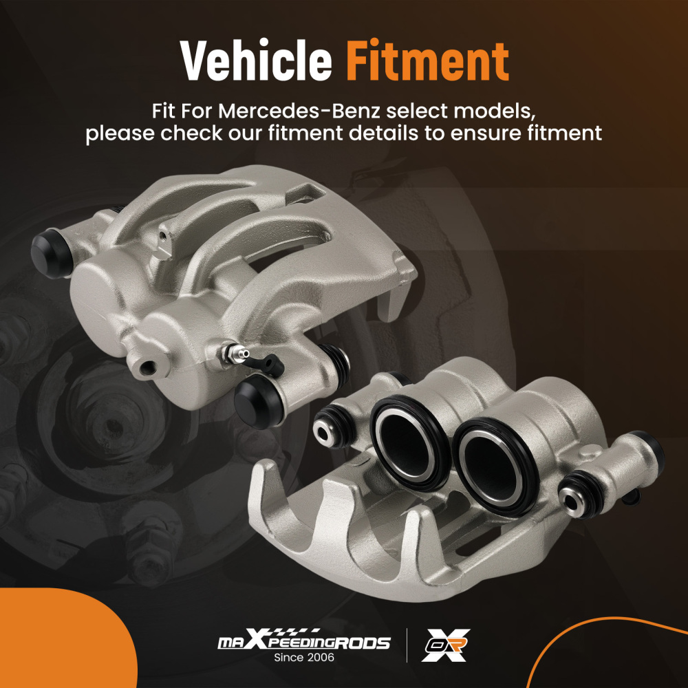 Front Brake Caliper Left + Right compatible for Mercedes-Benz Viano W639 Vito W447 300mm