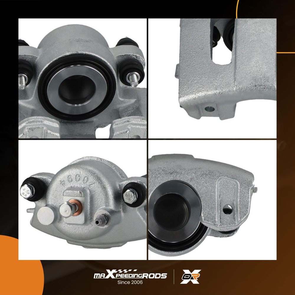 2x Front Brake Calipers Floating compatible for Jeep Cherokee Grand Cherokee 1990-1998 66mm