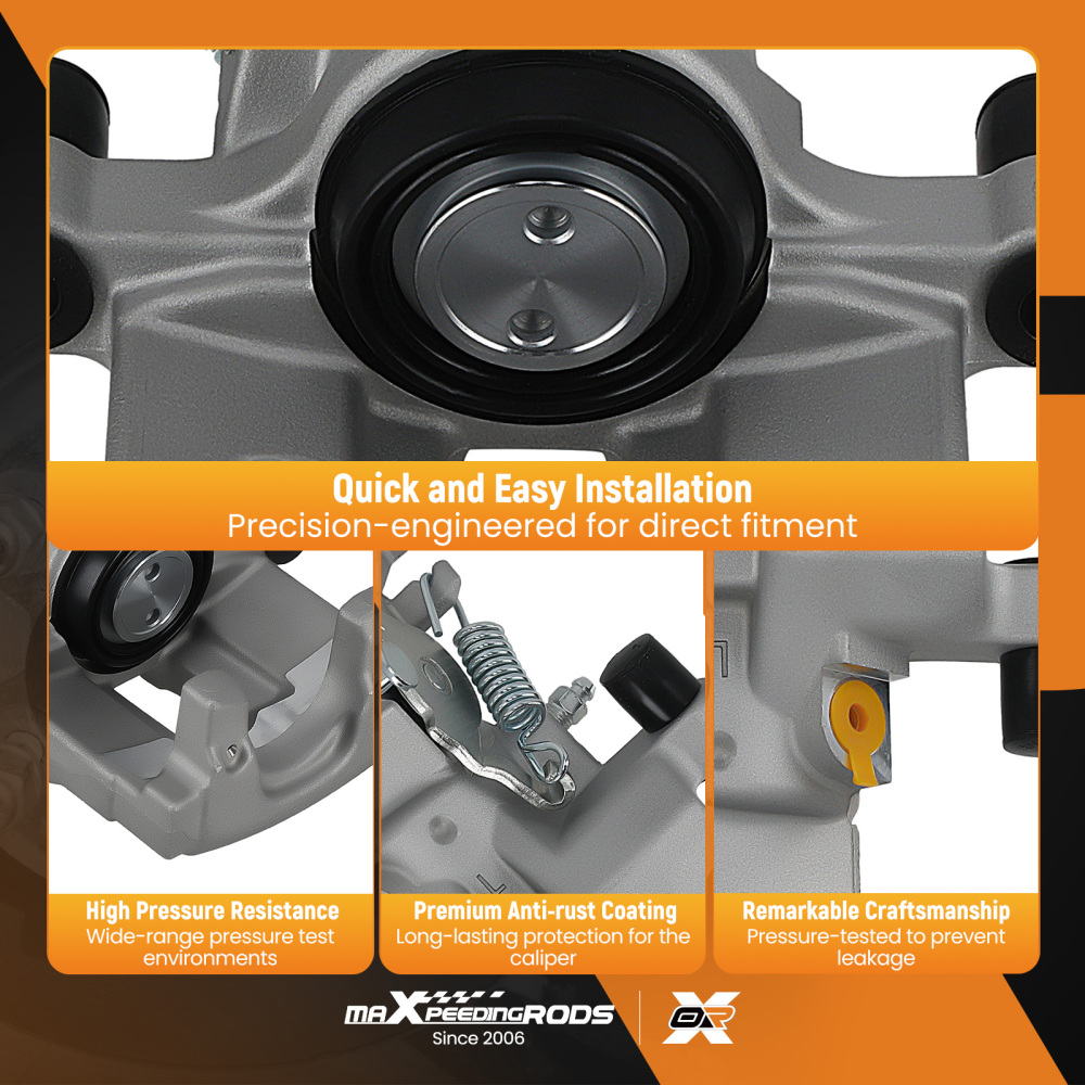 2x Rear Brake Caliper compatible for Jaguar XF I X250 S-Type II X200 XJ 2008-2015 C2P12432