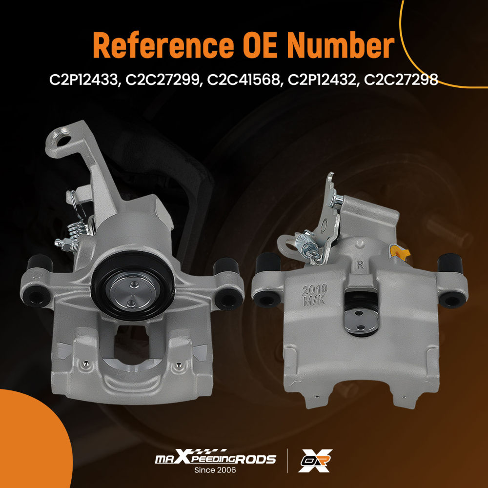 Floating Brake Caliper Rear Pair compatible for Jaguar XF I X250 S-Type II X200 08-15 326mm