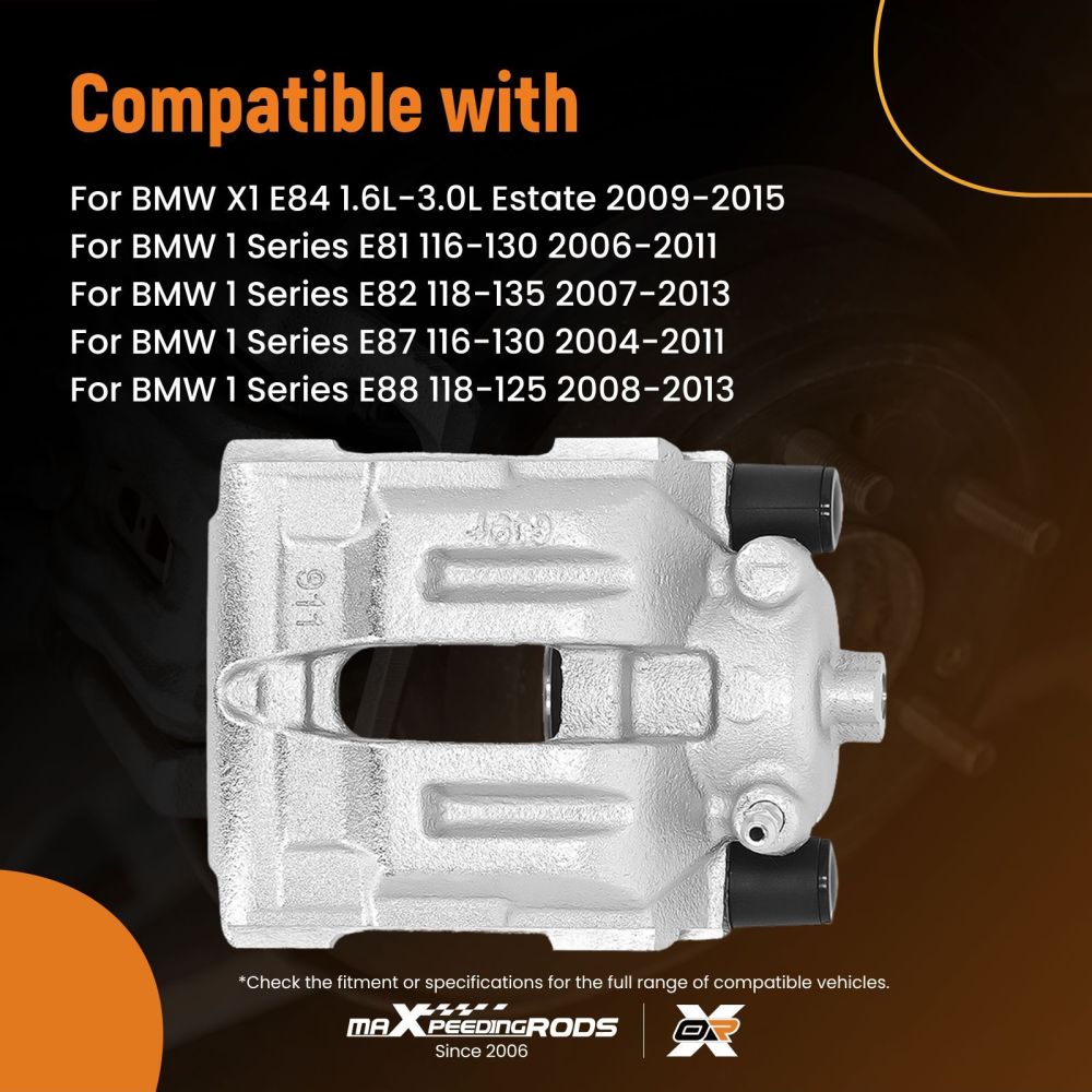 Compatible For BMW 1 Series E81, E87, E82, E88 2004-2013 Rear Left Brake Caliper