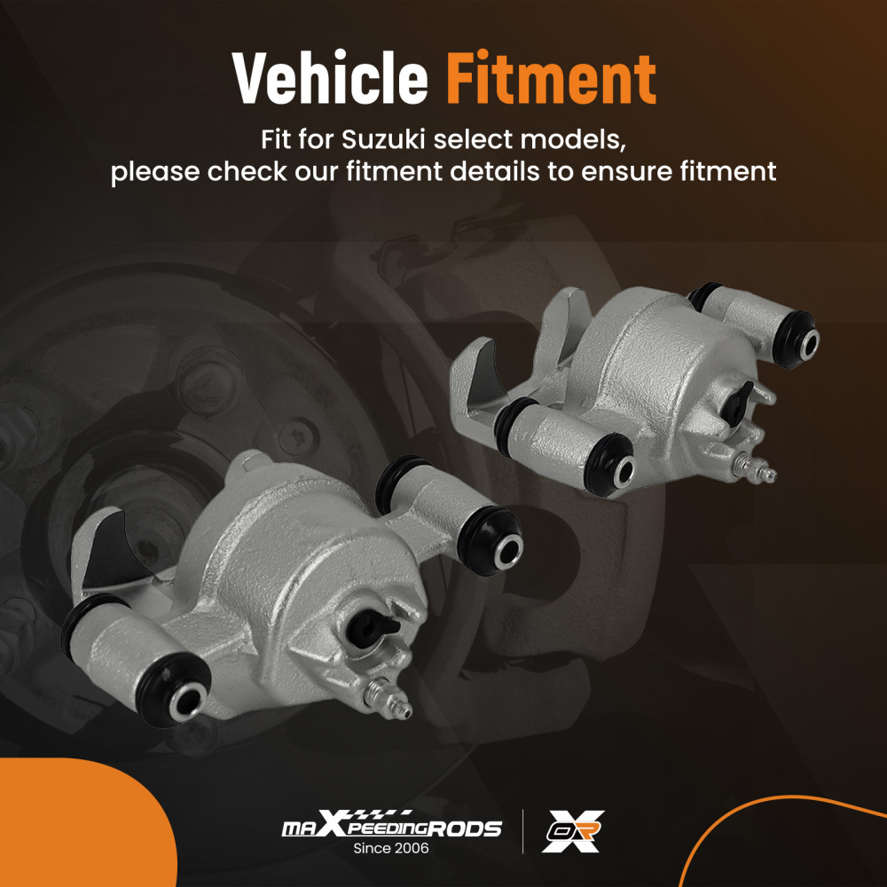 2x Front Brake Caliper compatible for Suzuki Jimny SN 1998-2021 55100-81A10 55100-81A11
