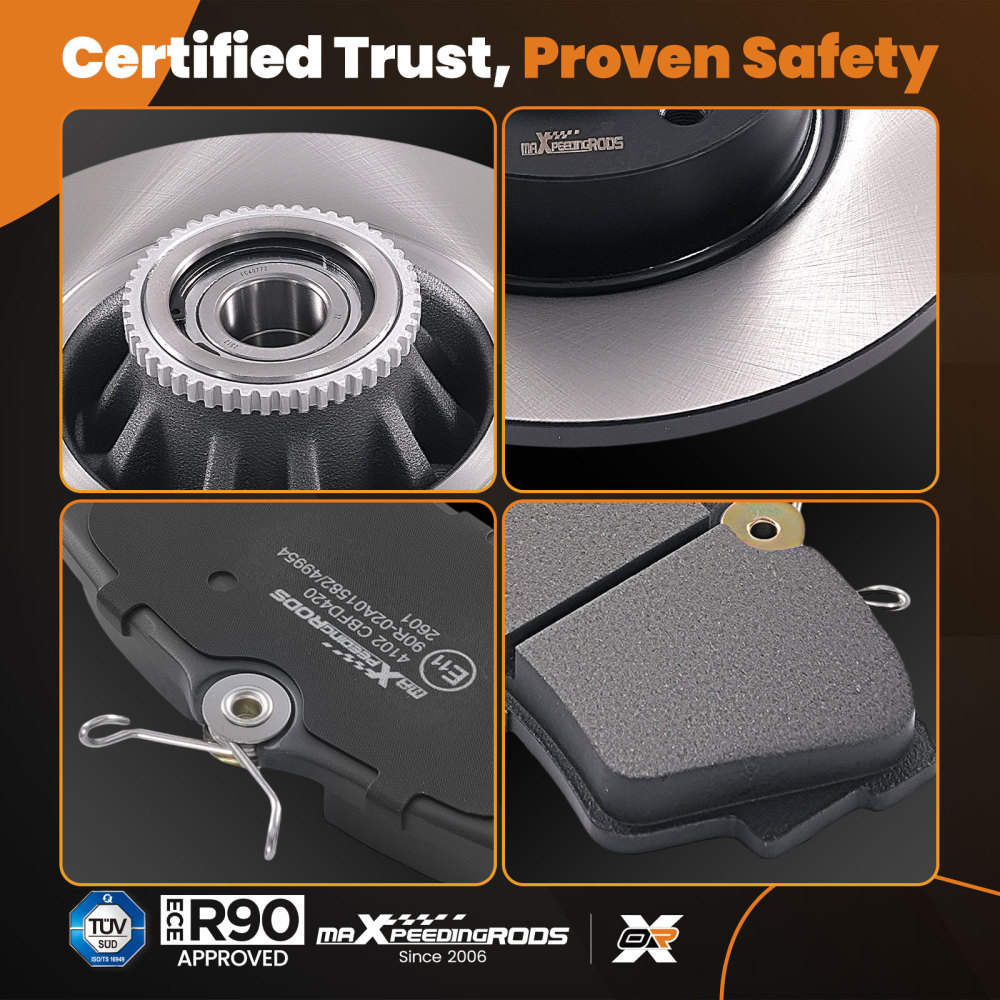 Rear Brake Discs and Pads compatible for Opel Vivaro/Compatible for Renault Trafic 2001-2014 4320600QAB