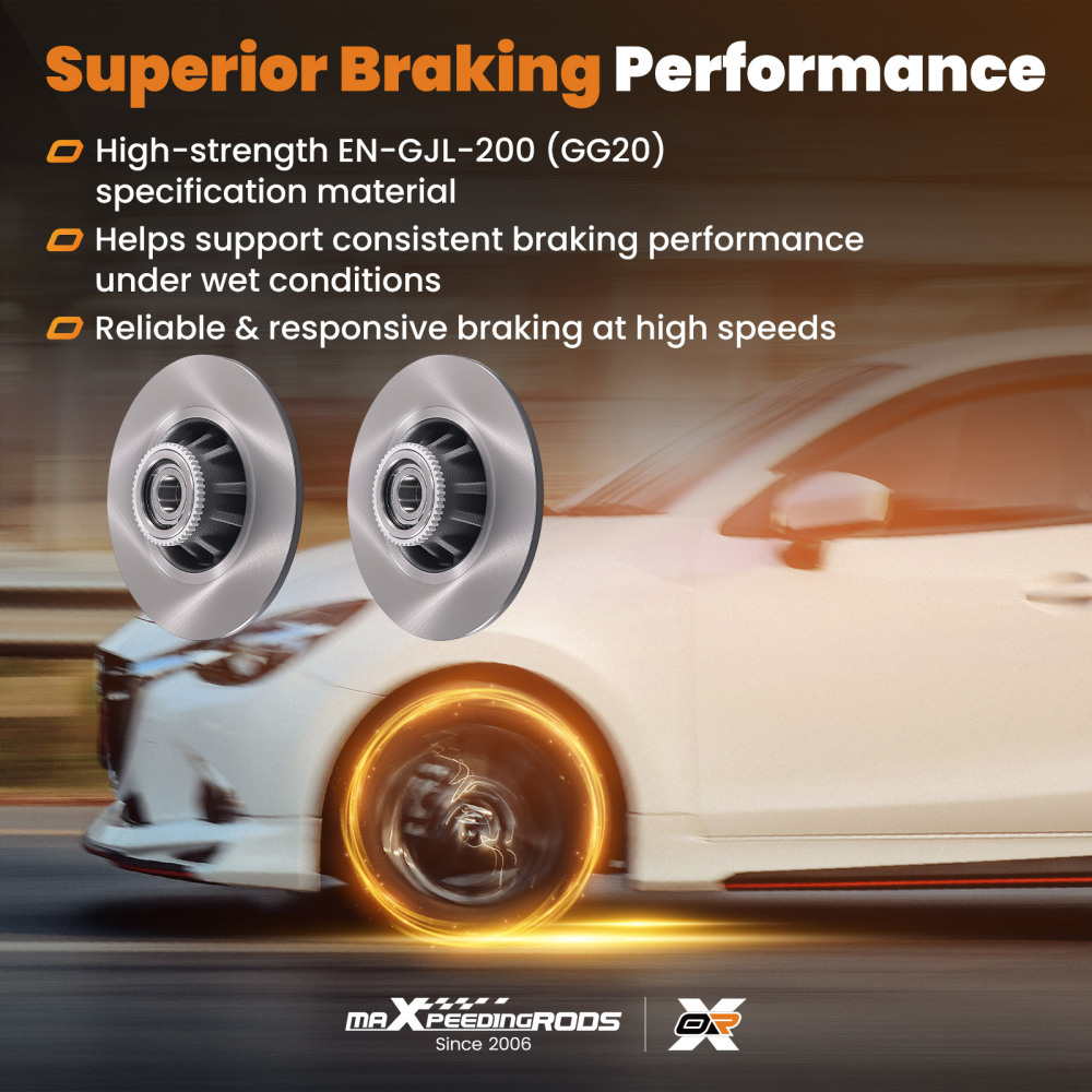 Rear Brake Discs and Pads compatible for Opel Vivaro/Compatible for Renault Trafic 2001-2014 4320600QAB