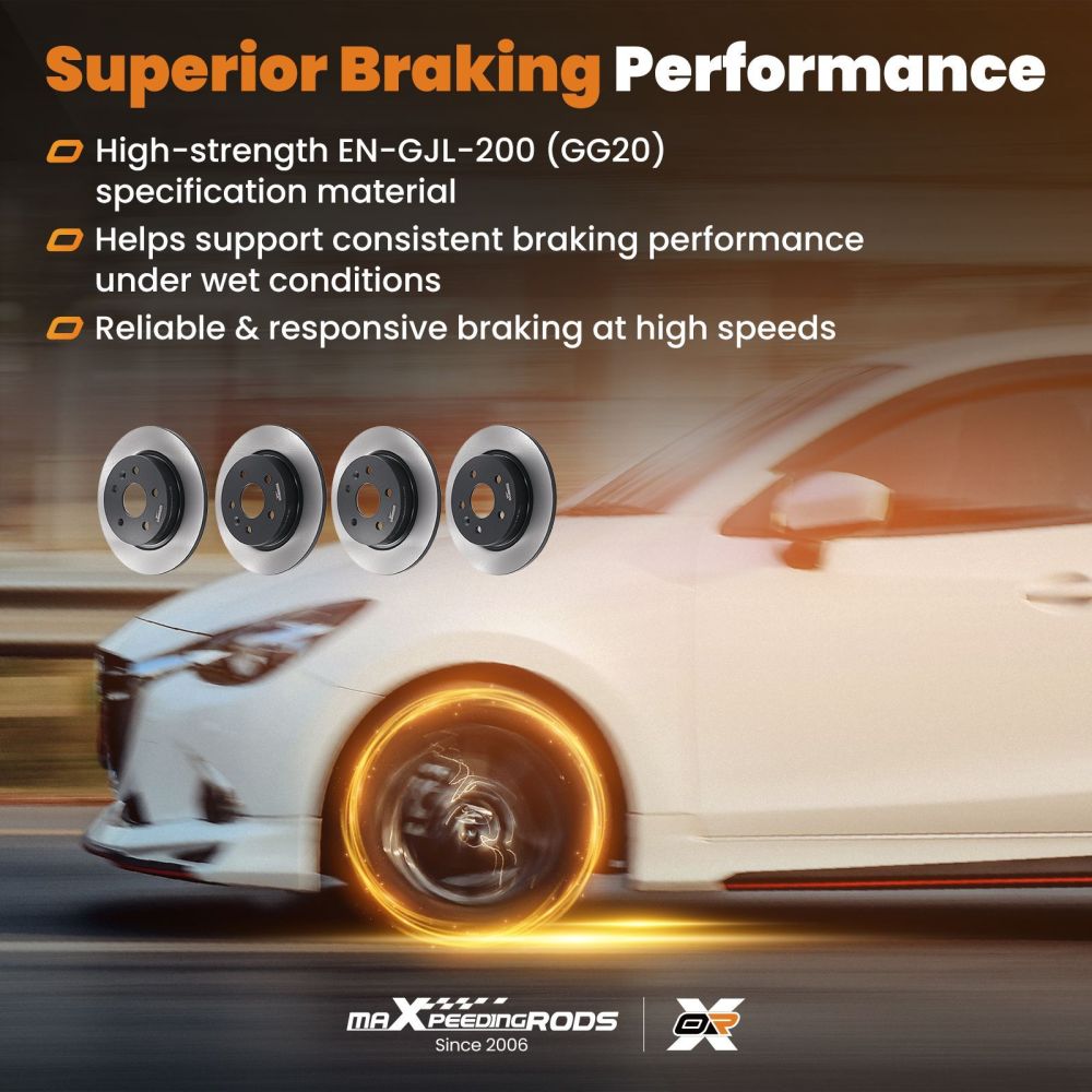 FrontRear Brake Discs and Pads compatible for Chevrolet Cruze Hatch/Compatible for Opel 11-17 13502134