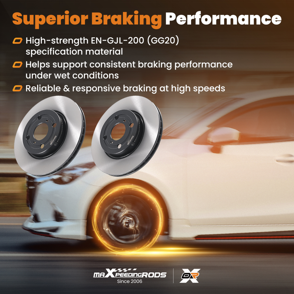 Brake Discs+Brake Pads Front compatible for Toyota Yaris P13 Hatch/Van 2011-2022 044650D210