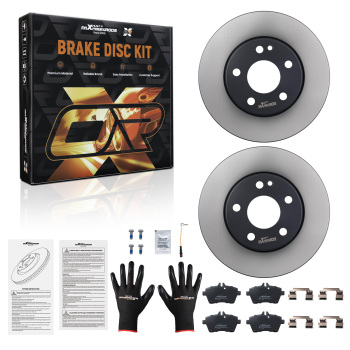 Vented Brake Disc Brake Pads Front compatible for Mercedes-Benz A-Klasse W169 2004-2012