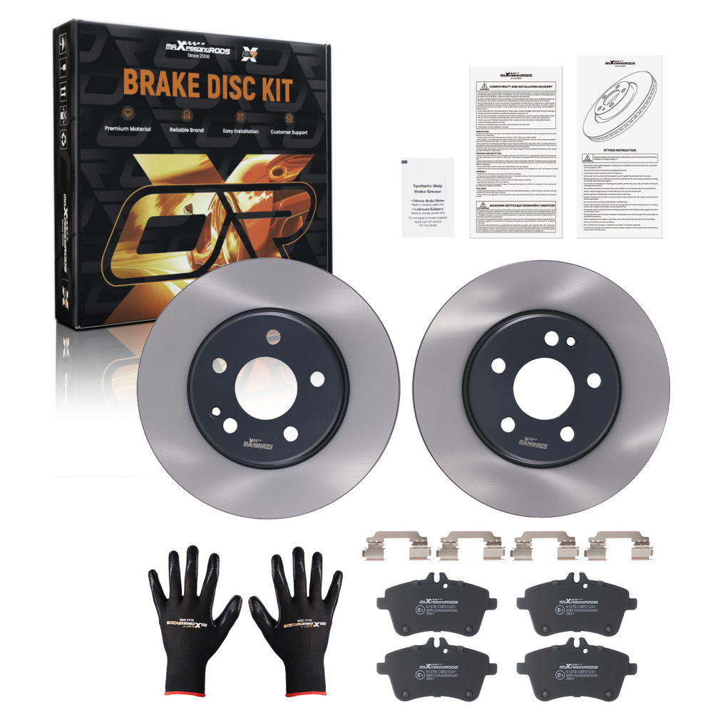 Brake Discs+Brake Pads Front compatible for Mercedes A Class E-CELL 2010-2012 1694200120