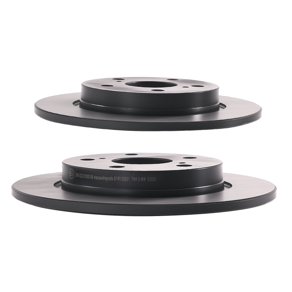 Rear Brake Discs Pads Set compatible for Toyota Auris E15/Compatible for Corolla E14/Compatible for Corolla E15 2006-2013