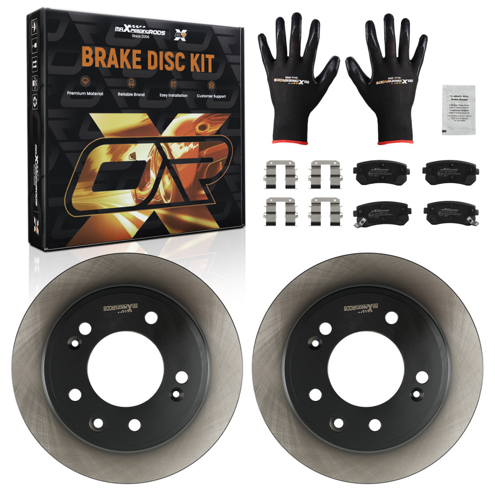 Rear Brake DiscsBrake Pads compatible for Hyundai i30 ix35/Compatible for Kia Ceed Pro CeeD ED Sportage