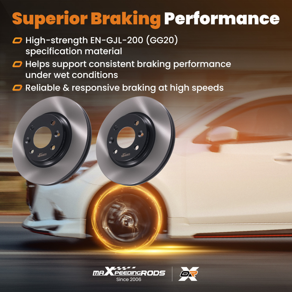 Front Brake Discs Pads Set compatible for Dacia Sandero/Compatible for Renault Clio 2008-2015 402062212R