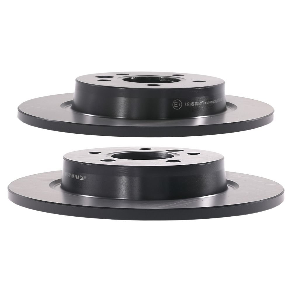Rear Solid Brake Discs and Pads compatible for Volvo V50/Compatible for Ford Focus 2003-2012 1223568