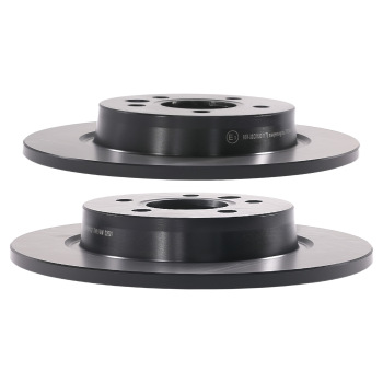 Rear Solid Brake Discs and Pads compatible for Volvo V50/Compatible for Ford Focus 2003-2012 1223568