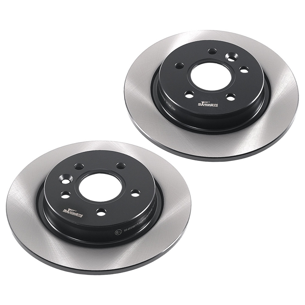 Rear Solid Brake Discs and Pads compatible for Volvo V50/Compatible for Ford Focus 2003-2012 1223568