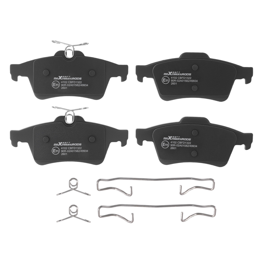 Rear Solid Brake Discs and Pads compatible for Volvo V50/Compatible for Ford Focus 2003-2012 1223568