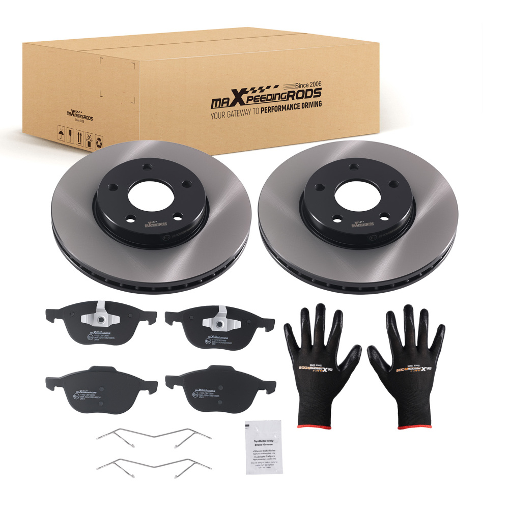 Front Brake Discs Pads Kit compatible for Ford Focus Estate Van 2004-2011 1223665