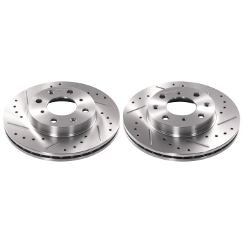 Front Brake Rotors and Pads Set compatible for Honda Civic 1990-2000 CRX 1990-1991 S31029