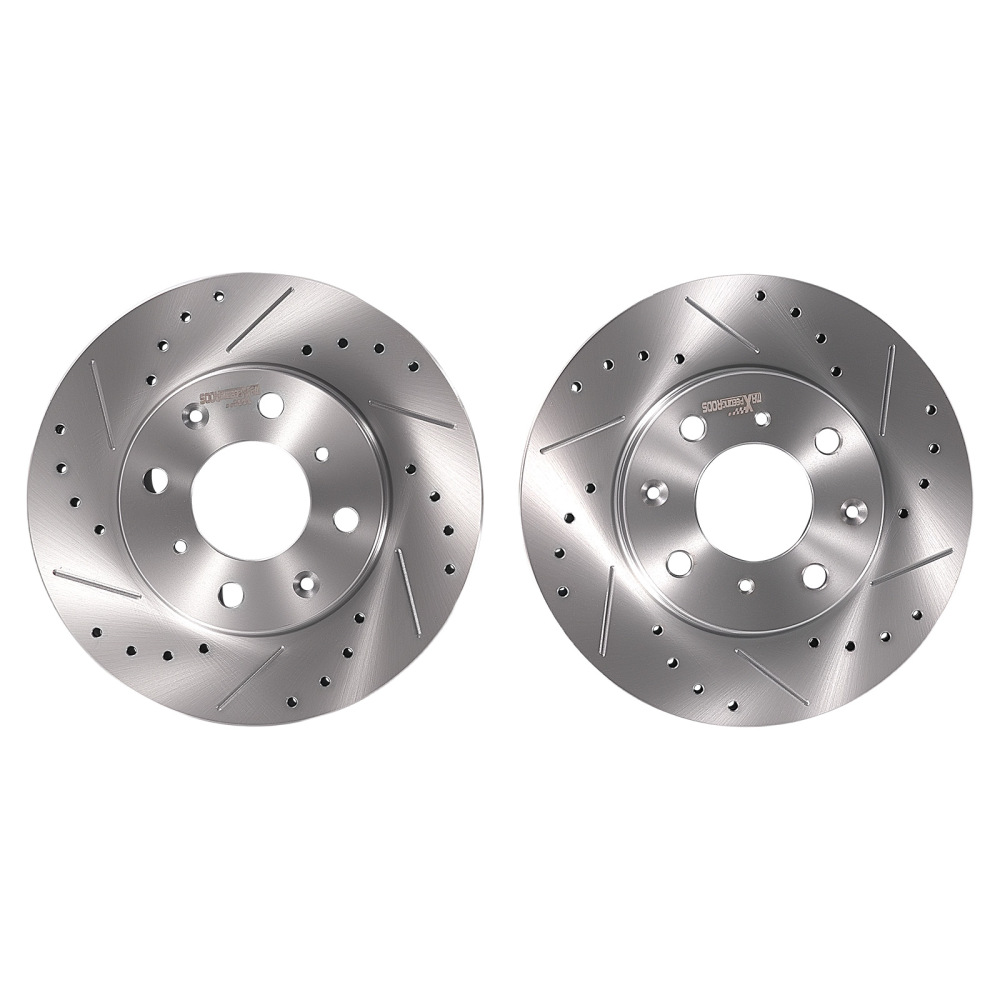 Front Brake Rotors and Pads Set compatible for Honda Civic 1990-2000 CRX 1990-1991 S31029