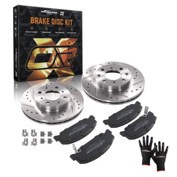 Front Brake Rotors and Pads Set compatible for Honda Civic 1990-2000 CRX 1990-1991 S31029