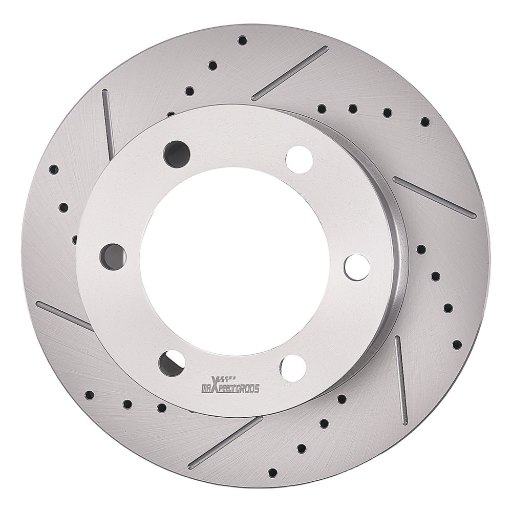 Front Drilled Slotted Brake Rotors Pads compatible for Toyota Tacoma 1999-2004 S31165 D799