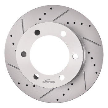 Front Drilled Slotted Brake Rotors Pads compatible for Toyota Tacoma 1999-2004 S31165 D799