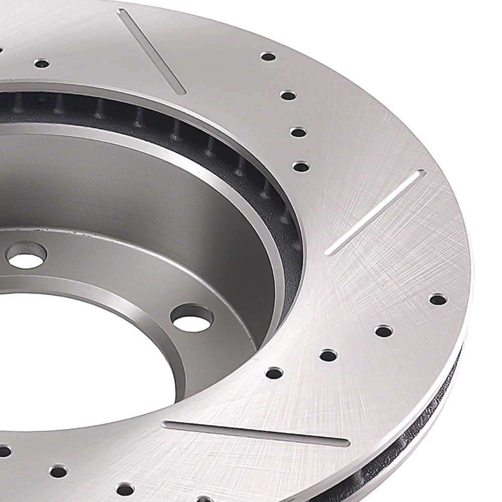 Front Drilled Slotted Brake Rotors Pads compatible for Toyota Tacoma 1999-2004 S31165 D799