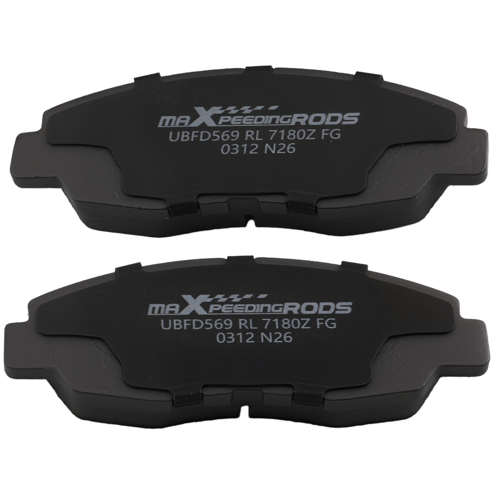 Front Brake Rotors + Ceramic Brake Pads compatible for Honda Accord 1998-2002  Sedan 2.3L