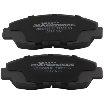 Front Brake Rotors + Ceramic Brake Pads compatible for Honda Accord 1998-2002  Sedan 2.3L