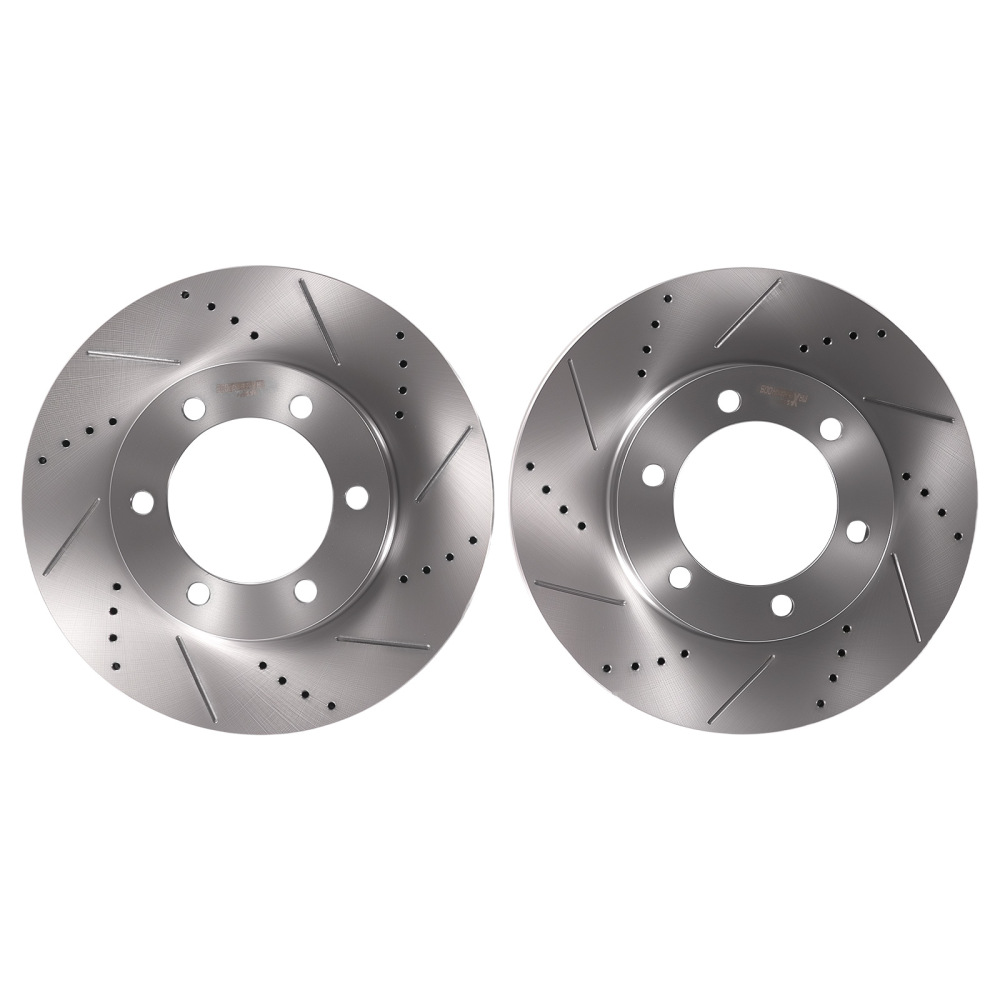 Front Brake Rotors and Pads Set compatible for Toyota Sequoia 2001-2007/Compatible for Tundra 2000-2006