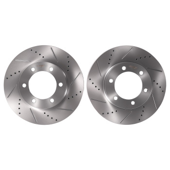 Front Brake Rotors and Pads Set compatible for Toyota Sequoia 2001-2007/Compatible for Tundra 2000-2006