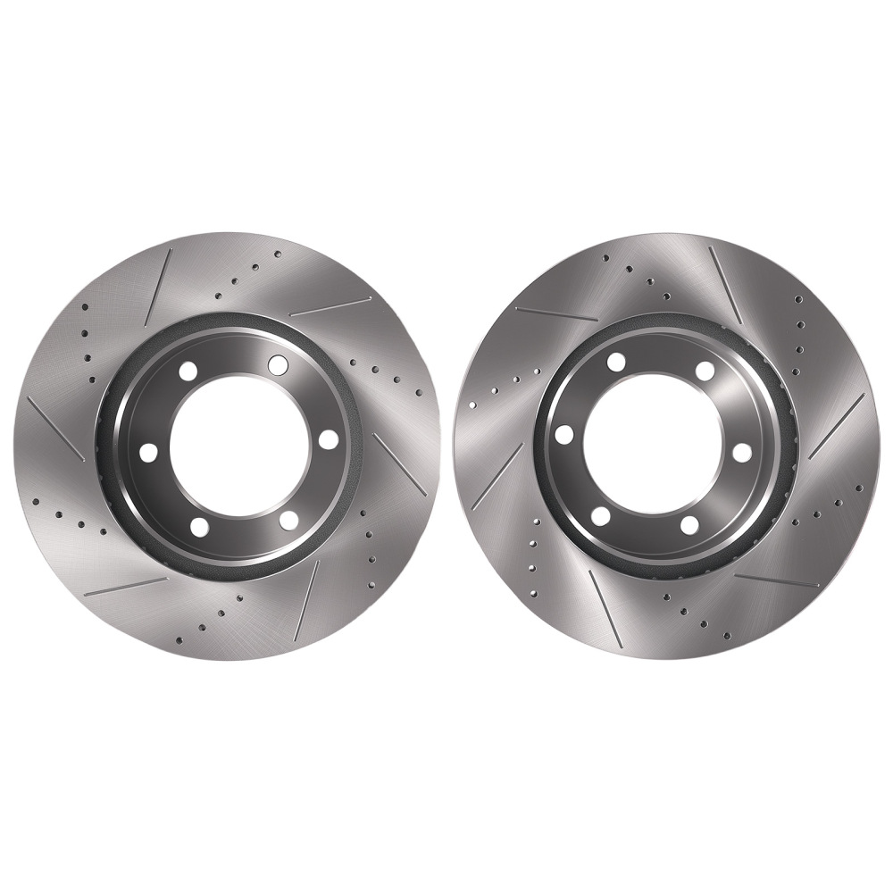 Front Brake Rotors and Pads Set compatible for Toyota Sequoia 2001-2007/Compatible for Tundra 2000-2006