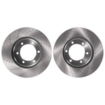 Front Brake Rotors and Pads Set compatible for Toyota Sequoia 2001-2007/Compatible for Tundra 2000-2006