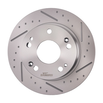 Rear Drilled Slotted Brake Rotors Pads compatible for Acura TSX 2004-08 compatible for Honda Accord 03-07