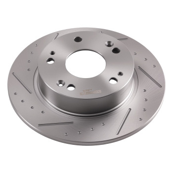 Rear Drilled Slotted Brake Rotors Pads compatible for Acura TSX 2004-08 compatible for Honda Accord 03-07