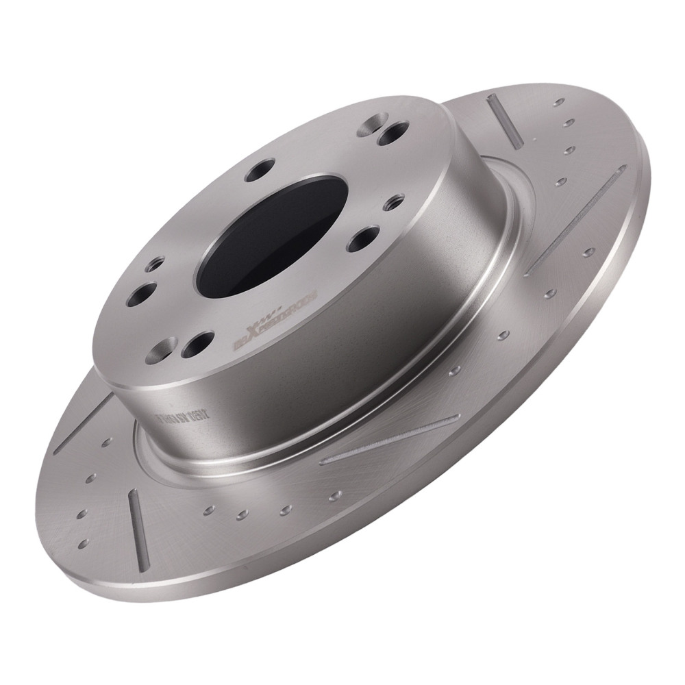Rear Drilled Slotted Brake Rotors Pads compatible for Acura TSX 2004-08 compatible for Honda Accord 03-07