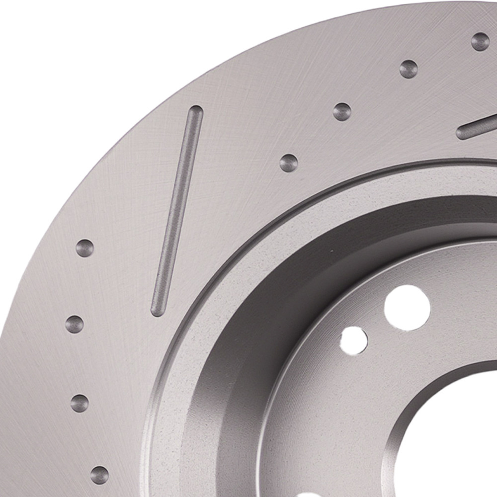 Rear Drilled Slotted Brake Rotors Pads compatible for Acura TSX 2004-08 compatible for Honda Accord 03-07
