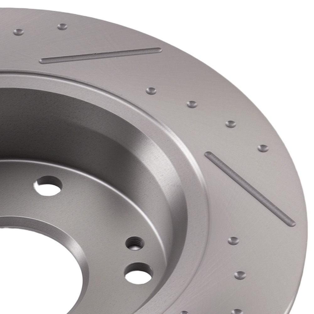 Rear Drilled Slotted Brake Rotors Pads compatible for Acura TSX 2004-08 compatible for Honda Accord 03-07
