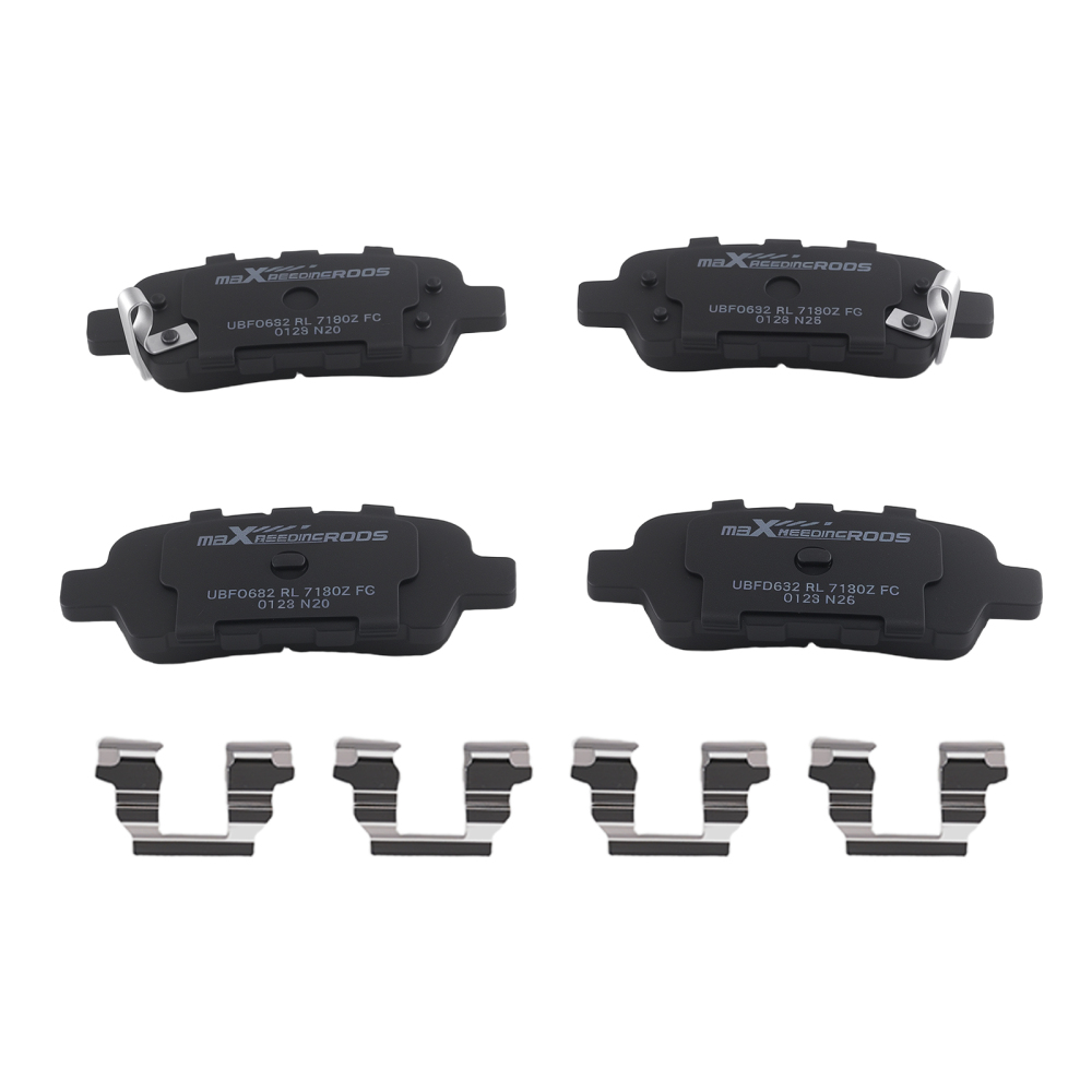 Rear Brake Rotors and Pads Set compatible for Infiniti FX35 FX37 FX45 JX35 2003-2013 31348