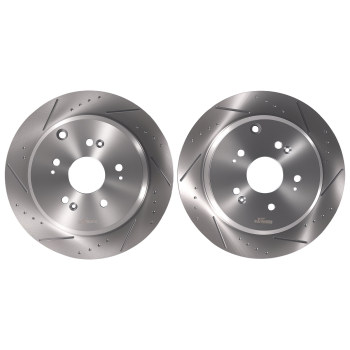 Rear Brake Rotors and Pads Kit compatible for Honda CR-V 2005-2016 compatible for Acura RDX 2010-18 S31372
