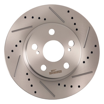 Front Drilled Slotted Brake Rotors Pads compatible for Toyota Prius 2004 2005 2006-2009