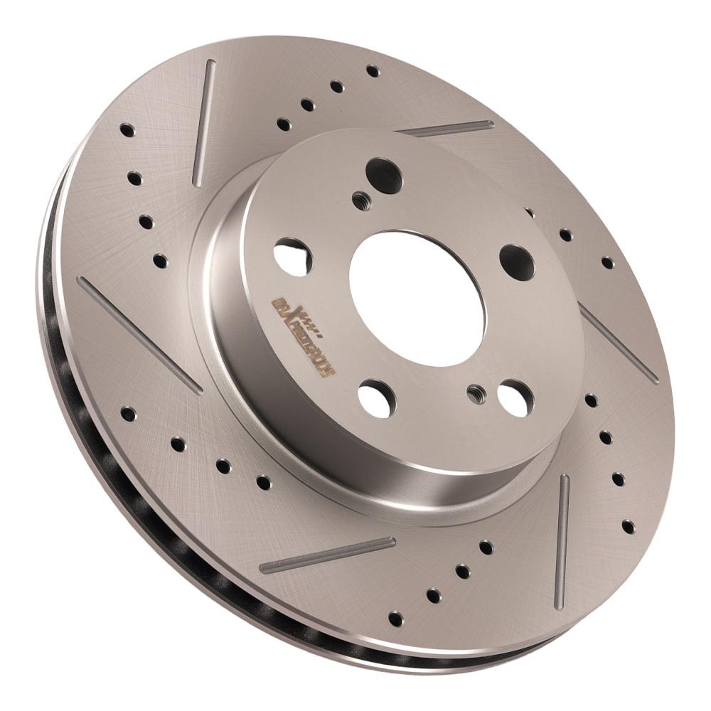 Front Drilled Slotted Brake Rotors Pads compatible for Toyota Prius 2004 2005 2006-2009