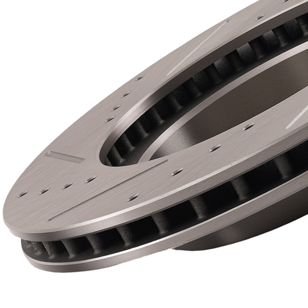 Front Drilled Slotted Brake Rotors Pads compatible for Toyota Prius 2004 2005 2006-2009