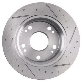Rear Brake Rotors And Pads Set compatible for Acura ILX 2013-2015/CSX 2006-2011 w/Hardware