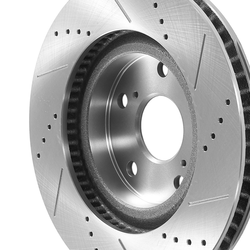 Front DrilledSlotted Brake Rotors+Pads compatible for Lexus ES350 2007-2018 S-31434