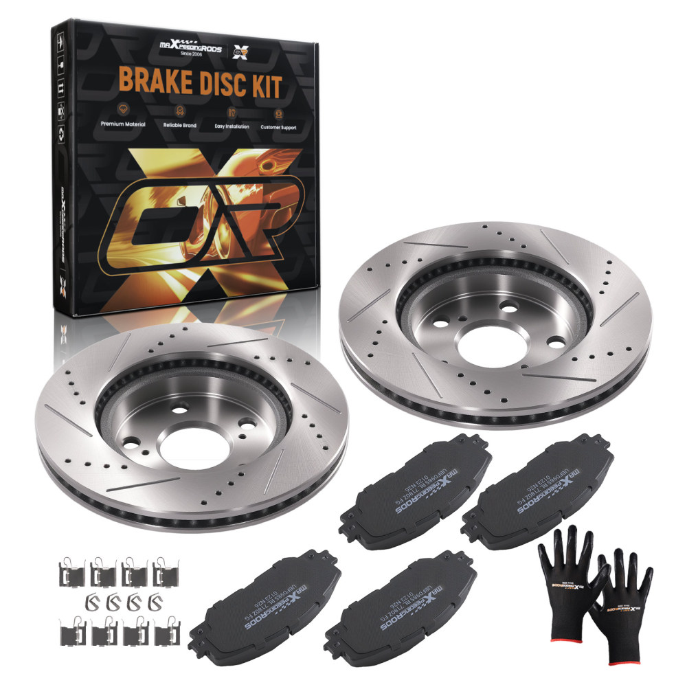 Front Brake Rotors and Pads Set compatible for Lexus HS250h 2010-2012 compatible for Scion xB 2008-2015