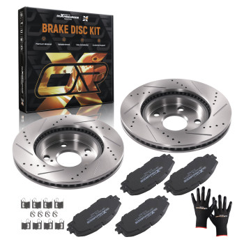 Front Brake Rotors and Pads Set compatible for Lexus HS250h 2010-2012 compatible for Scion xB 2008-2015