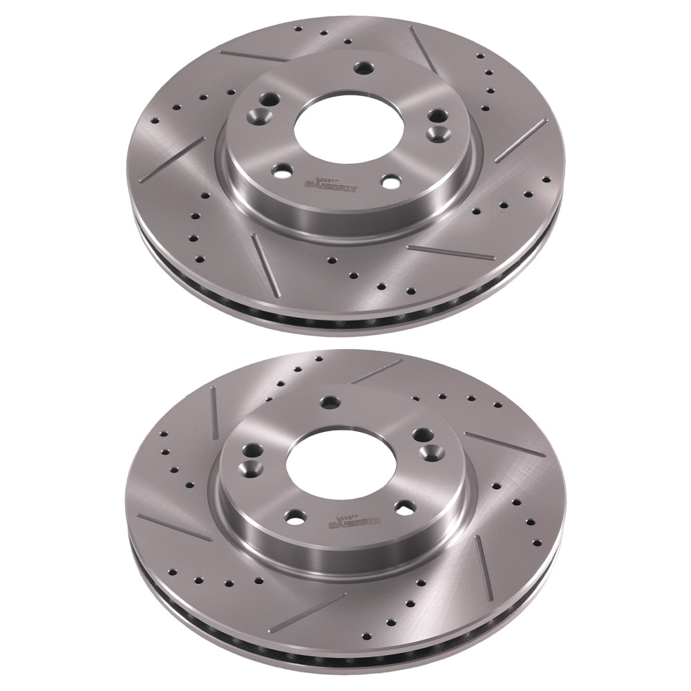 Front Brake Rotors and Pads Set compatible for Hyundai Elantra GT 2013-17 compatible for Kia Forte 2014-18